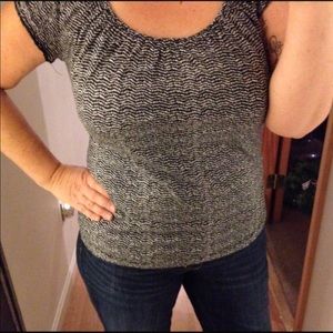 Banana Republic Knit Short sleeve Striped Top